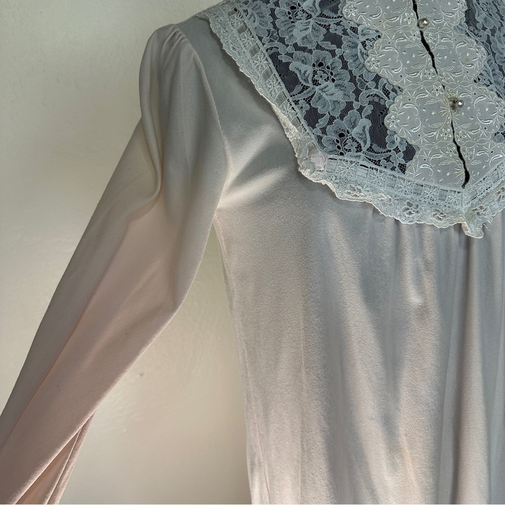 Vintage Chisthian Dior Lingerie with Lace Trim Light Pink Size Small - Picture 15 of 16